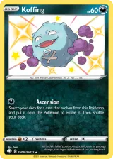 Koffing SV076/SV122 Shiny Rare from Shining Fates