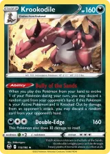 Krookodile 113/195 Rare Holo from Silver Tempest