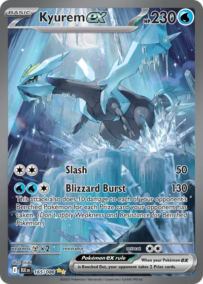 Kyurem ex 165/086 Special Illustration Rare from Black Bolt