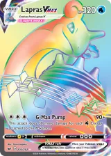 Lapras VMAX 203/202 Rainbow Rare from Sword & Shield Base