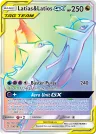 Latias & Latios-GX 190/181 Rainbow Rare from Team Up