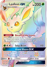 Leafeon-GX 157/156 Rainbow Rare from Ultra Prism
