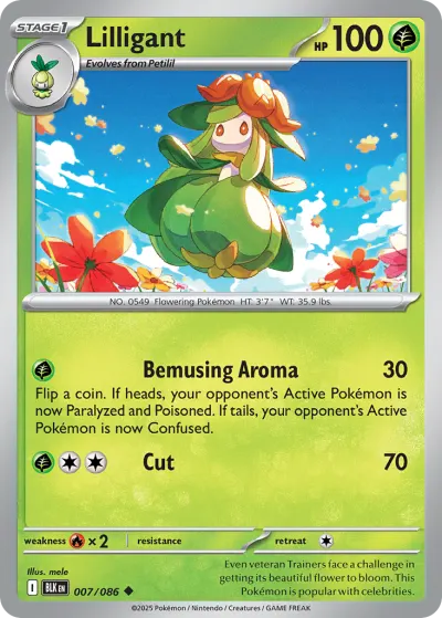 Lilligant 007/086 Uncommon from Black Bolt
