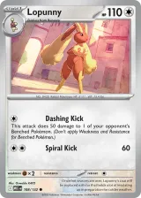 Lopunny 108/132 Common from Mega Evolution Base