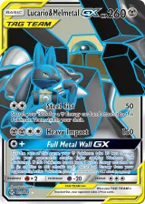 Lucario & Melmetal-GX 203/214 Ultra Rare from Unbroken Bonds