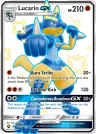 Lucario-GX SV64/SV94 Shiny Rare GX from Hidden Fates