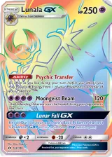 Lunala-GX 153/149 Rainbow Rare from Sun & Moon Base