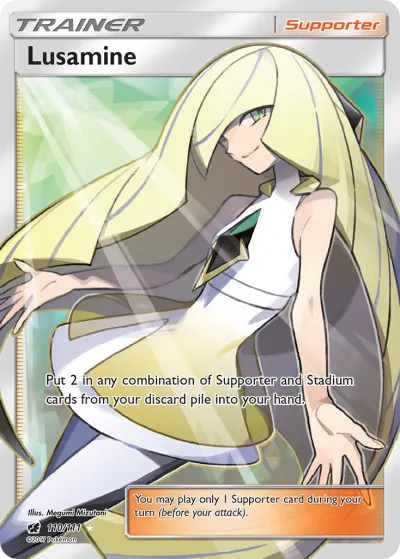 Lusamine 110/111 Ultra Rare from Crimson Invasion