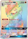 Lycanroc-GX 156/145 Rainbow Rare from Guardians Rising