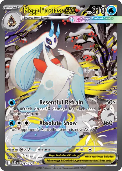 Mega Froslass ex 275/217 Special Illustration Rare from Ascended Heroes