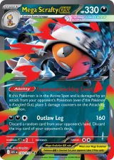 Mega Scrafty ex 135/217 Double Rare from Ascended Heroes