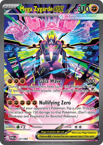 Mega Zygarde ex 120/088 Special Illustration Rare from Perfect Order