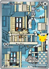 Meowth 144/128 Illustration Rare from 30th Celebration