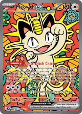 Meowth ex 121/088 Special Illustration Rare from Perfect Order