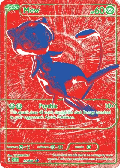 Mew R/RGB RGB Rare from 30th Celebration