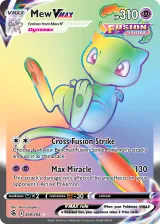 Mew VMAX 268/264 Rainbow Rare from Fusion Strike