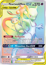 Mewtwo & Mew-GX 242/236 Rainbow Rare from Unified Minds