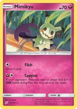 Mimikyu 112/181 Rare from Team Up