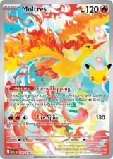 Moltres 130/128 Illustration Rare from 30th Celebration