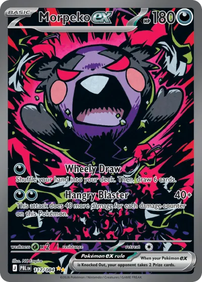 Morpeko ex 117/084 Special Illustration Rare from Pitch Black