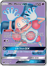 Mr. Mime-GX 156/168 Ultra Rare from Celestial Storm