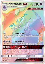 Naganadel-GX 134/131 Rainbow Rare from Forbidden Light