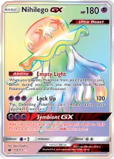 Nihilego-GX 114/111 Rainbow Rare from Crimson Invasion