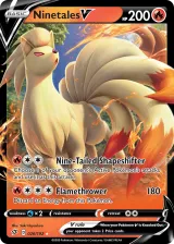 Ninetales V 026/192 Rare Holo V from Rebel Clash