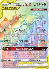 Pheromosa & Buzzwole-GX 215/214 Rainbow Rare from Unbroken Bonds
