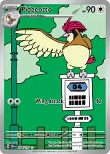 Pidgeotto 208/197 Illustration Rare from Obsidian Flames