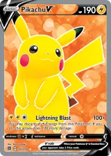 Pikachu V 157/172 Ultra Rare from Brilliant Stars