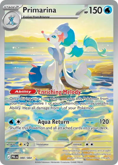 Primarina 088/084 Illustration Rare from Pitch Black