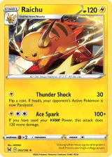 Raichu 053/196 Rare from Lost Origin