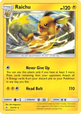 Raichu 55/214 Rare from Unbroken Bonds