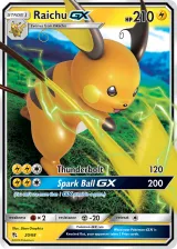 Raichu-GX 20/68 Rare Holo GX from Hidden Fates