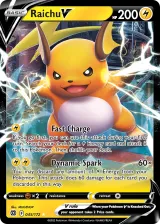 Raichu V 045/172 Rare Holo V from Brilliant Stars