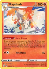 Rapidash 022/195 Rare Holo from Silver Tempest