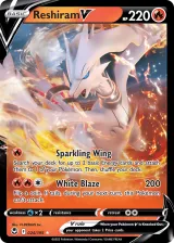 Reshiram V 024/195 Rare Holo V from Silver Tempest