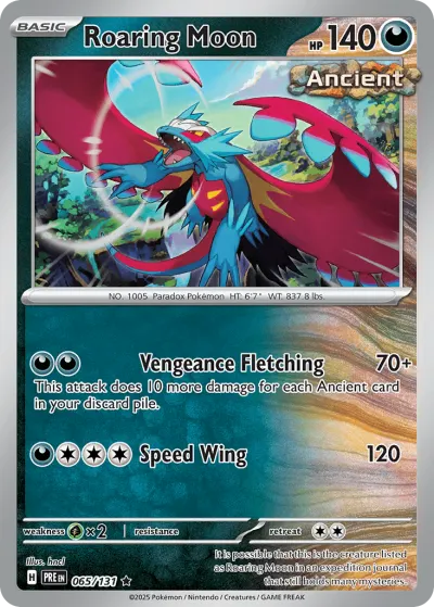 Roaring Moon 065/131 Rare from Prismatic Evolutions