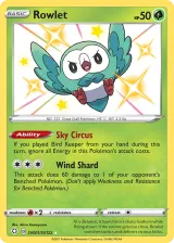 Rowlet SV001/SV122 Shiny Rare from Shining Fates