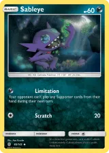 Sableye 80/145 Uncommon from Guardians Rising