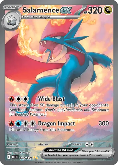 Salamence ex 187/159 Special Illustration Rare from Journey Together