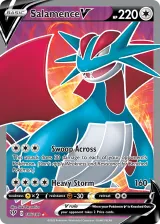 Salamence V 185/189 Ultra Rare from Darkness Ablaze
