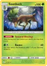 Sawsbuck 16/236 Rare Holo from Cosmic Eclipse