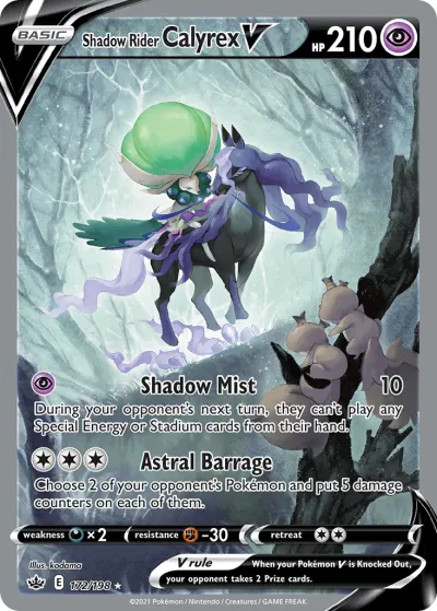 Shadow Rider Calyrex V 172/198 Ultra Rare from Chilling Reign