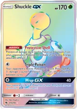 Shuckle-GX 215/214 Rainbow Rare from Lost Thunder
