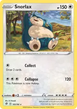 Snorlax 141/192 Rare from Rebel Clash
