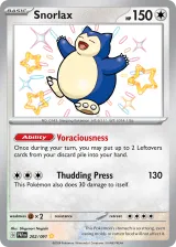 Snorlax 202/091 Shiny Rare from Paldean Fates