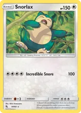 Snorlax 50/68 Rare from Hidden Fates