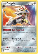Solgaleo 99/168 Rare Holo from Celestial Storm